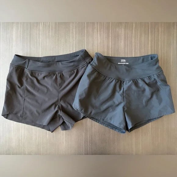 Abercrombie Kids & Athleta Girl Lined Black shorts. - Picture 1 of 3